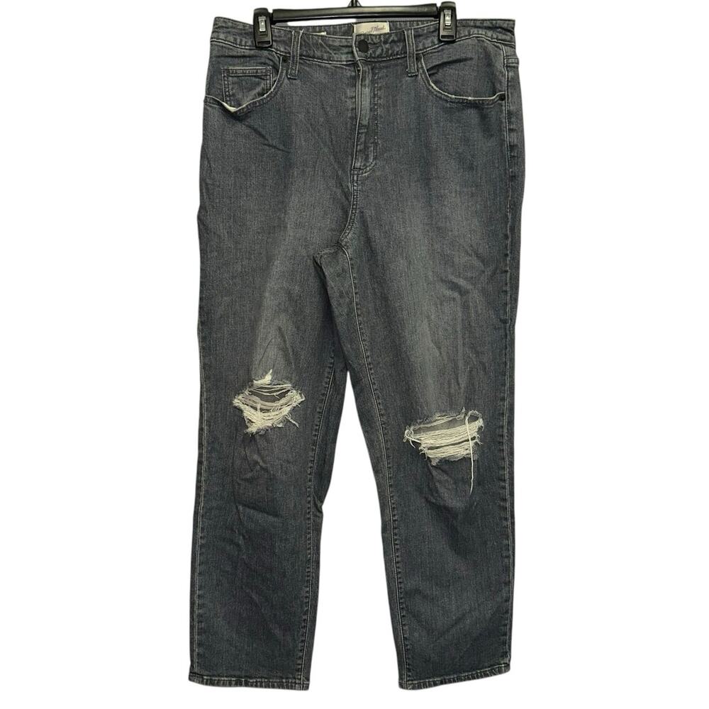 Universal Thread Vintage Straight Jeans 14W Distressed High Rise